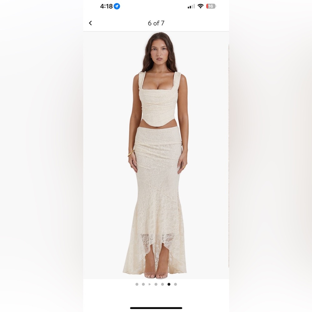 HOUSE OF CB Therese lace skirt